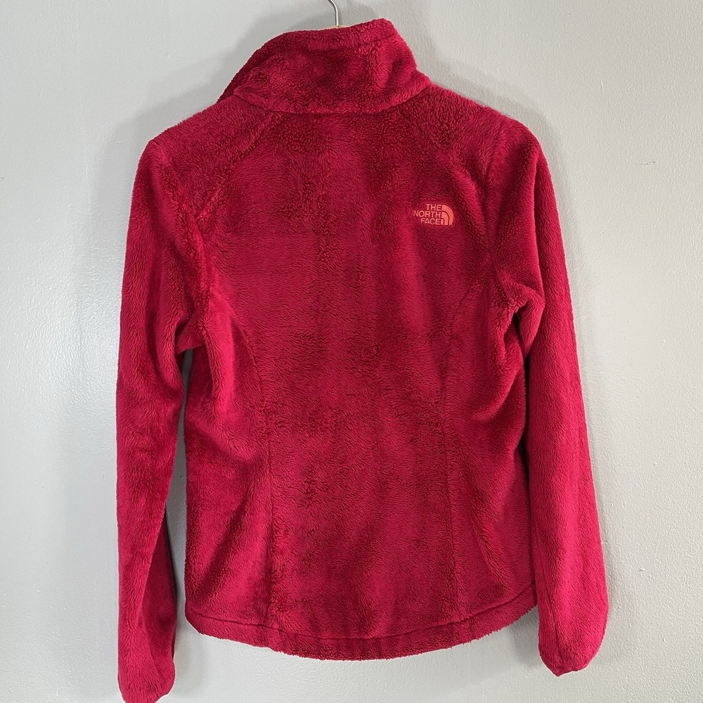 The‎ North Face Fleece Jacket Womens XS Pink Fuzzy Full Zip Cozy Bright - Picture 5 of 5